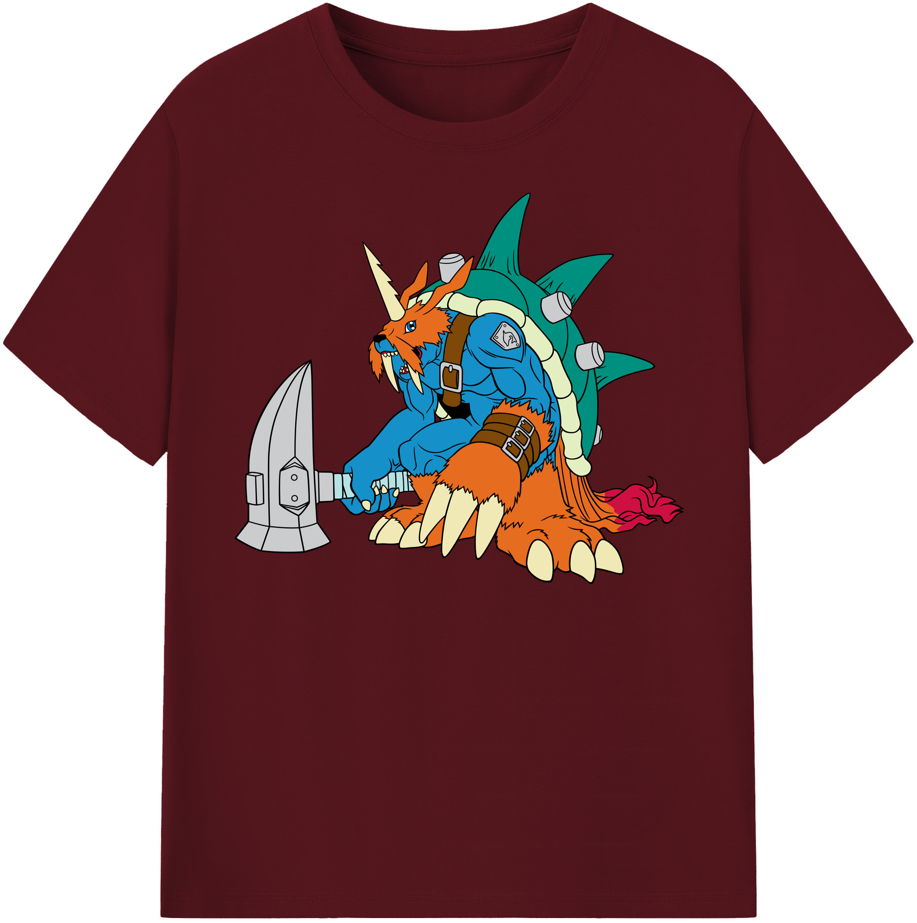 （画像用） Digimon デジタルモンスター/デジモン 綿100％半袖Tシャツ（フロントプリント）